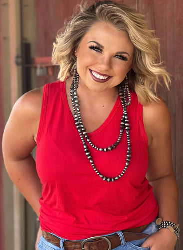 Red Softstyle Tank