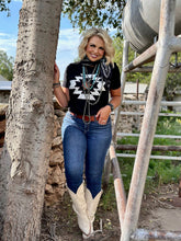 Load image into Gallery viewer, Durango Aztec Vneck Tee