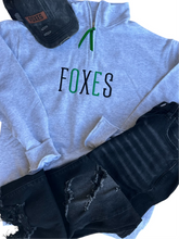 Load image into Gallery viewer, Embroidered Quarter Zip Foxes Pullover