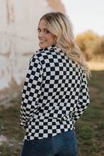 Load image into Gallery viewer, Black Checkered Pullover