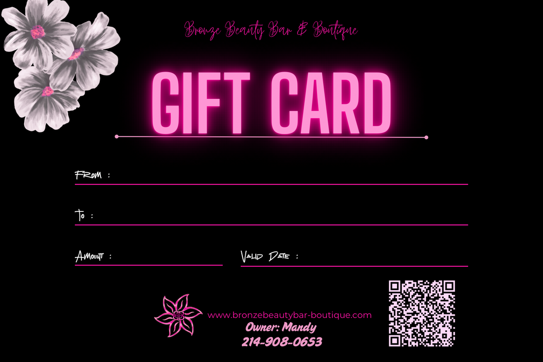 Gift Card (different amounts available)