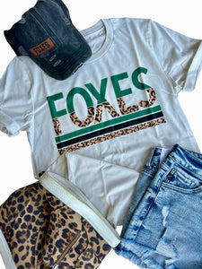 Foxes Leopard Underline Tee