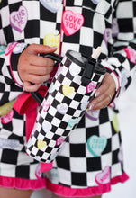 Load image into Gallery viewer, Checkered Conversation Heart Tumbler