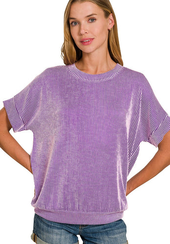Corded Short Sleeve Top