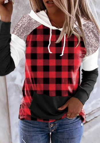 Plaid Pocket Hoodie