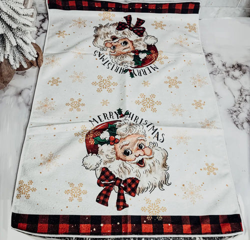 Vintage Santa Kitchen Towel