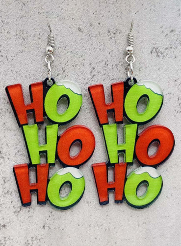 Ho Ho Ho Dangle Earrings