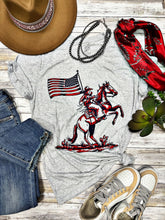 Load image into Gallery viewer, Patriotic Cowboy Tee
