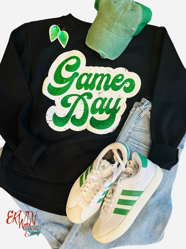 Game Day In Green Sweatshirts