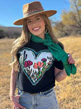Load image into Gallery viewer, Lauren's Western Heart Tee