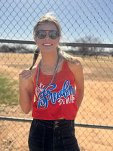 Load image into Gallery viewer, Let Freedom Ring with Blue Metallic Puff Tee &amp; Tank