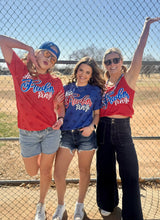 Load image into Gallery viewer, Let Freedom Ring with Blue Metallic Puff Tee &amp; Tank