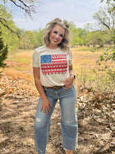 Load image into Gallery viewer, Barbara's Paisley Flag Tee