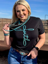 Load image into Gallery viewer, Faith in Teal Metallic Puff