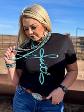 Load image into Gallery viewer, Faith in Teal Metallic Puff