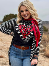 Load image into Gallery viewer, Be Kind Leopard Heart Short Sleeve Tee