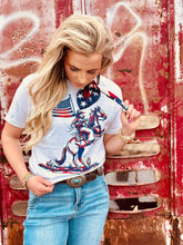 Load image into Gallery viewer, Patriotic Cowboy Tee