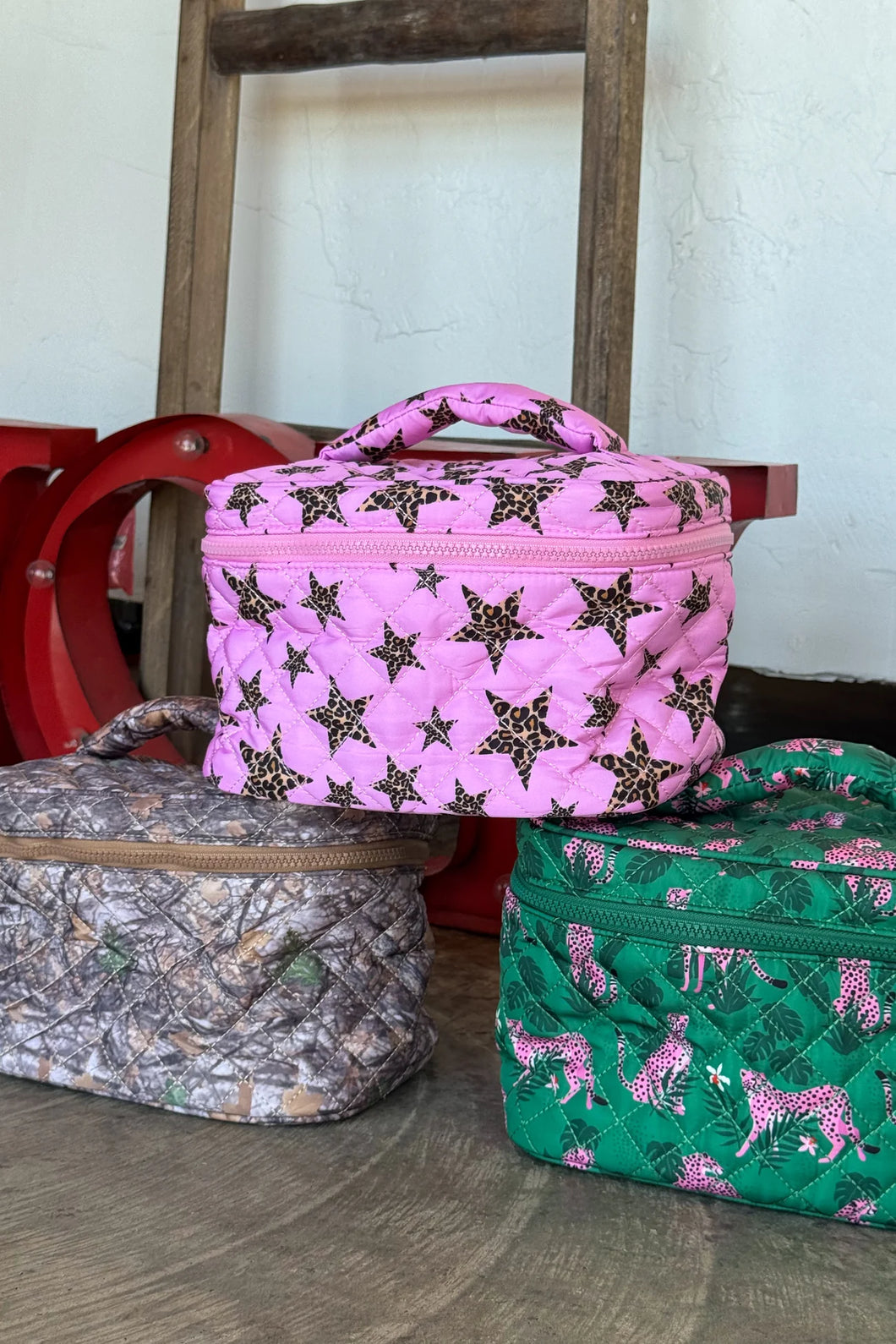 Quilted Puffer Makeup Bag