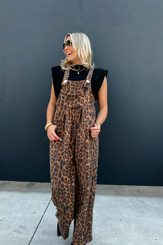 Cheetah Boho Overalls