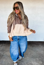 Load image into Gallery viewer, Cheetah Half Zip Pullover